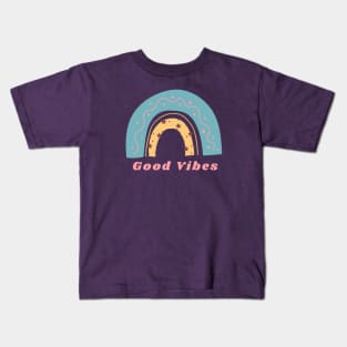 Good Vibes Rainbow Design Kids T-Shirt